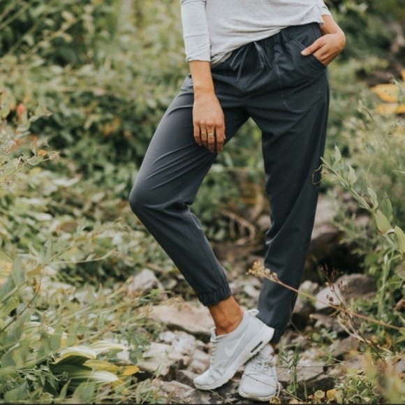 Albion Pants - Albion Jetsetter Charcoal Jogger Pants Size Small Tall